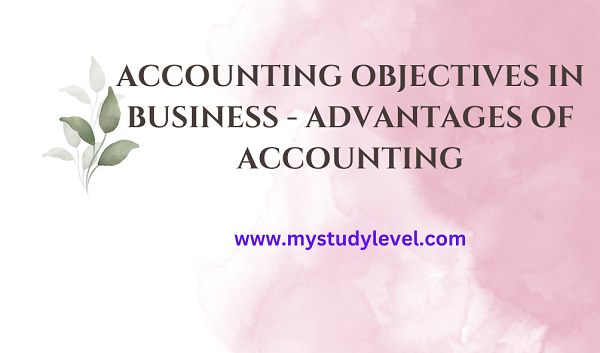 Accounting Objectives in Business - Advantages of Accounting