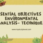 `Essential Objectives of Environmental Analysis- Techniques