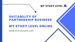 Best My Study Online - Suitability of Partnership Business
