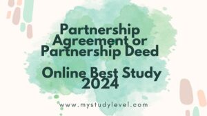 Partnership Agreement or Partnership Deed Online Best Study 2024 1