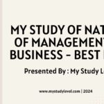 My Study of Nature of Management In Business - Best No. 1